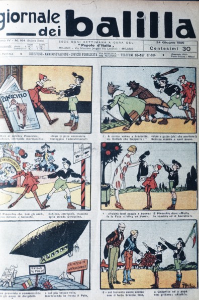 Giornale dei balilla, italian illustrated weekly for kids