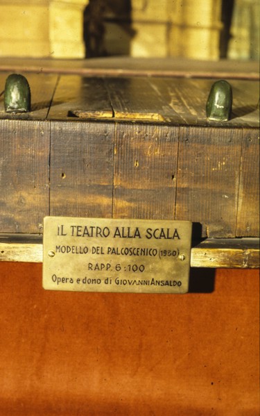 Il teatro alla scala, modello del palcoscenico, 1930