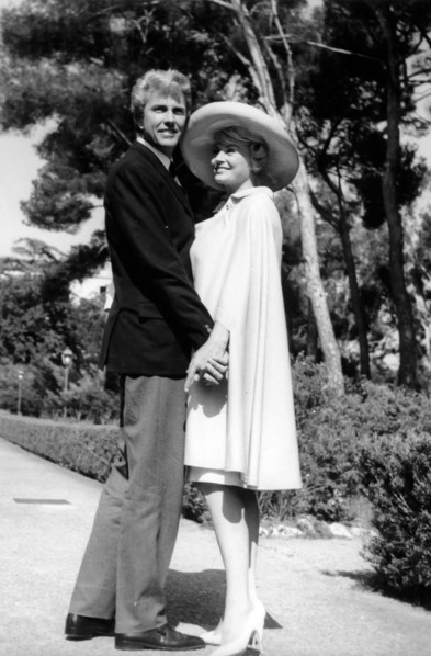 Anita ekberg with husband rik van nutter, 60s