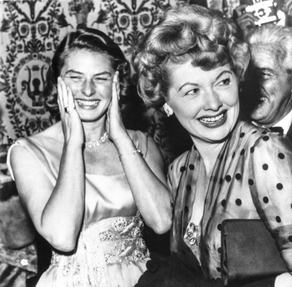 Ingrid bergman, lucille ball, hollywood, los angeles, 1959