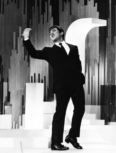 Paul anka, festival delle rose, hotel hilton, rome 1966