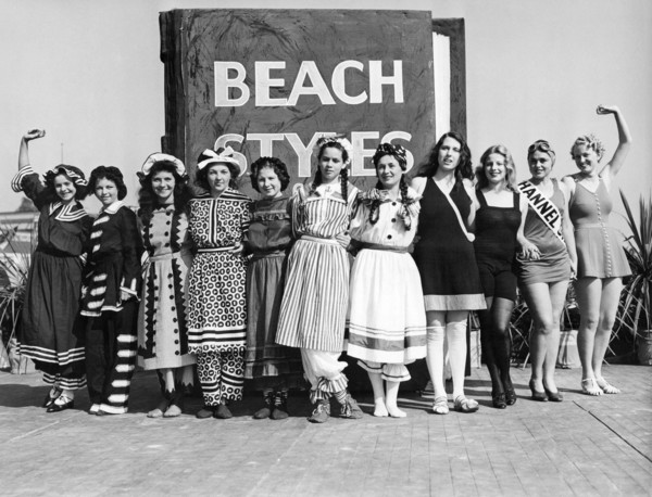 Archival Bathing Suit Display