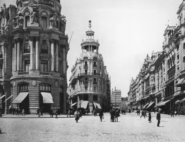 Grand Via In Madrid