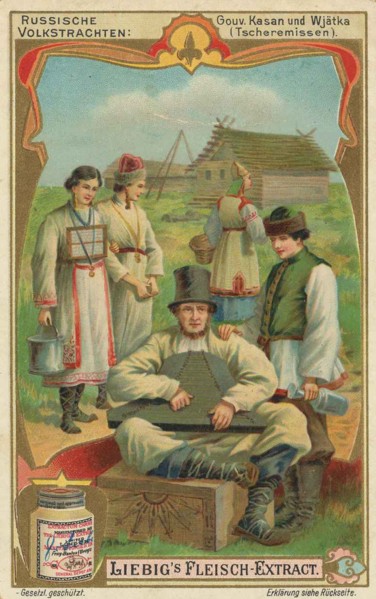 Picture series folk costumes from Russia