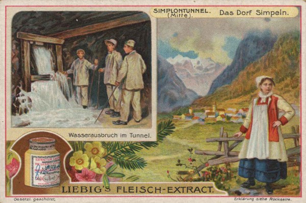 Picture series Simplon tunnel