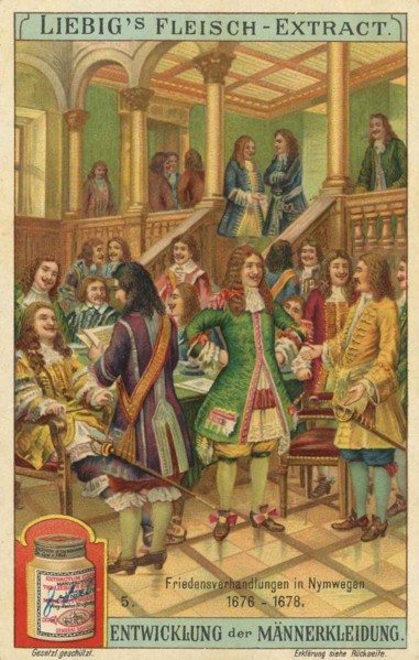 Picture series Development of men's clothing