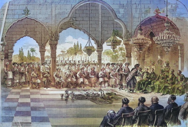 Reception of the Governor General of India by the Rajah of Lucknow