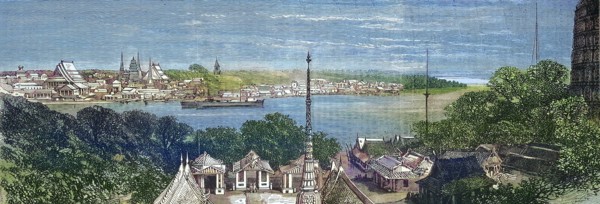 View of Bangkok in 1869