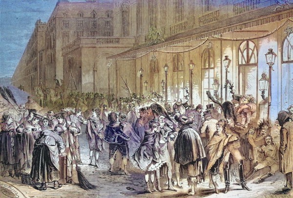 The last hours of the carnival in 1869