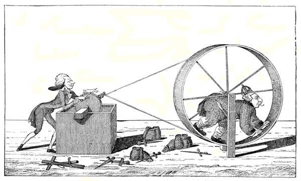 George III drives dagger sharpening by Pitt