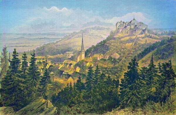 Castle and town of Blankenburg im Harz