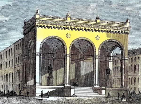 das Gebäude Feldherrnhalle in München