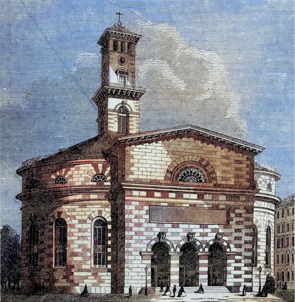 die Evangelische Kirche, Matthäus-Kirche, in München, Bayern, Deutschland, Die alte Matthäus-Kirche