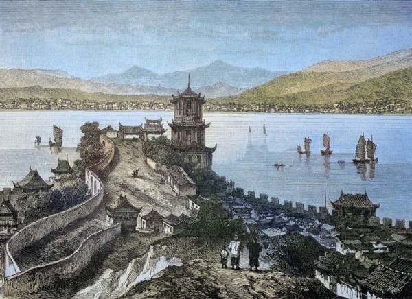 Fluss Jangtse bei Wu-Tschang-Fu