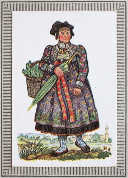 Traditional Costumes In Germany In The 19Th Century