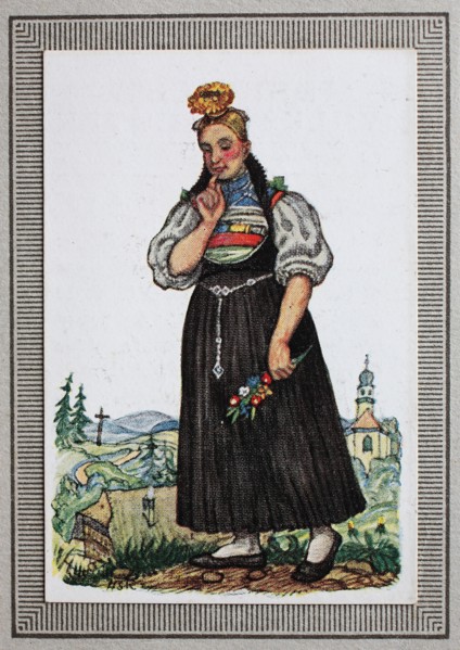 Traditional Costumes In Germany In The 19Th Century