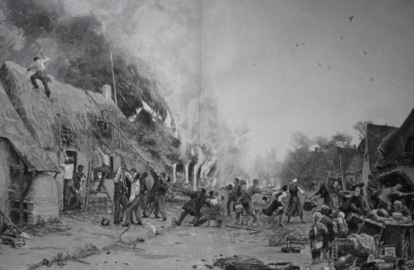 Great Fire In A Village