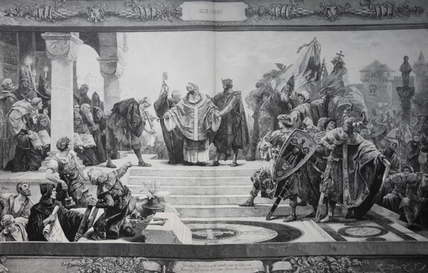 Bishop Bernward Receives The Visit Of Emperor Henry Ii