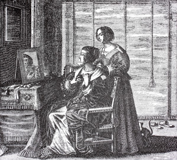 Lady Doing The Toilet