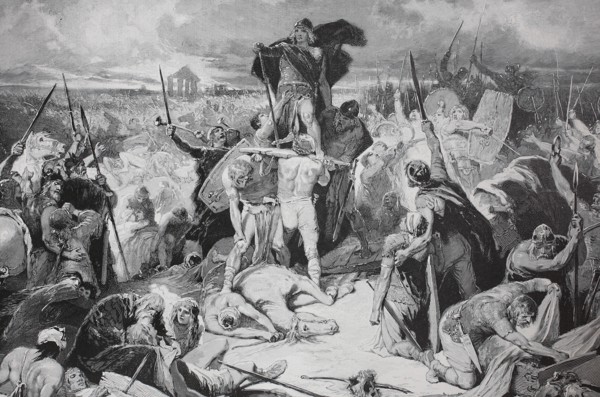Battle Of The Catalaunian Plains In 451