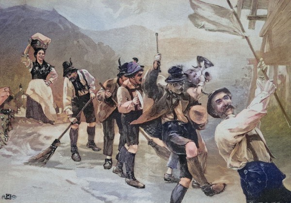Pageant With A Butter Bearer In Steyr