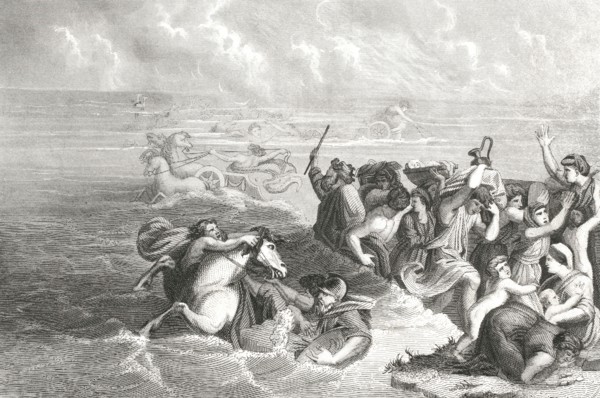 "The passage of the Red Sea".