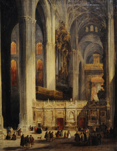 Interior of the Cathedral of Seville.