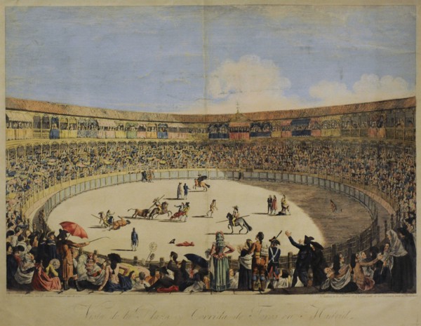 View of a Bullfight in Madrid.