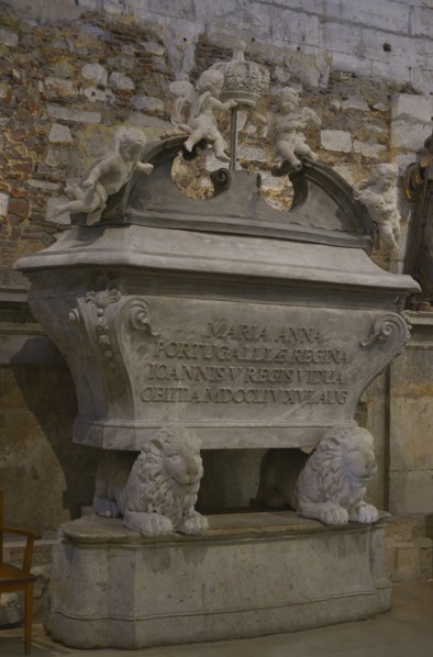 Tomb of Queen Maria Anna of Austria.