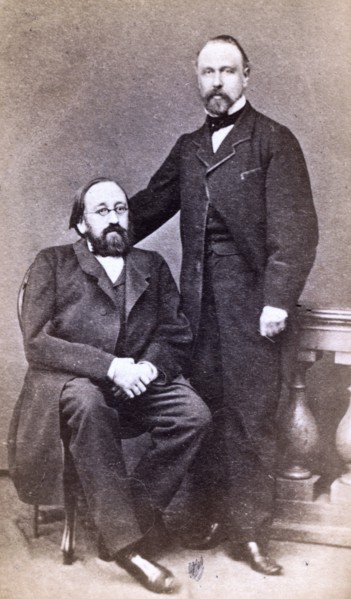 Pavel Mikhailovich Leontiev and Mikhail Nikiforovich Katkov circa between 1880 and 1886