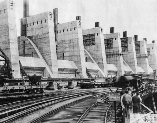 Wilson Dam Under Construction