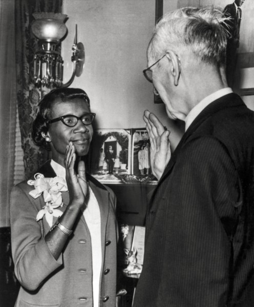 Shirley Chisholm Takes Oath