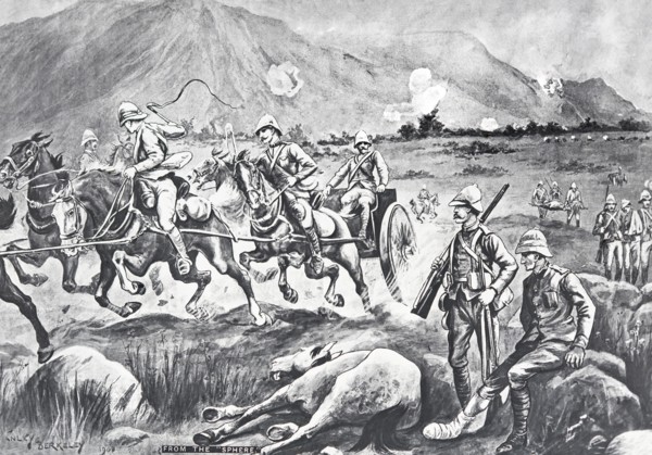 Artillary Returning For Armunition Transvaal In War.