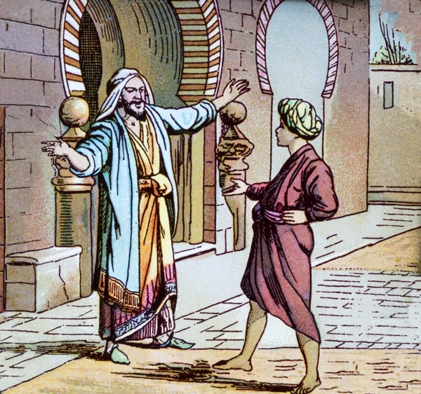 Aladdin Meets The Magician.