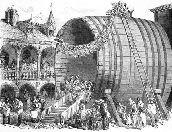 The Inauguration Of A Giant Wine Tun At Dieppe.