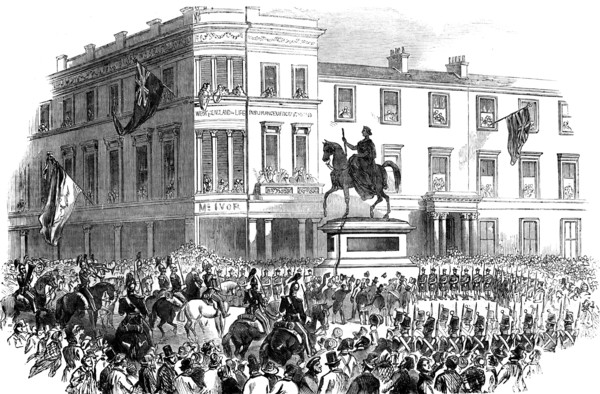 Inauguration Of Marochetti's Statue Of Her Majesty Queen Visctoria At Glasgow.