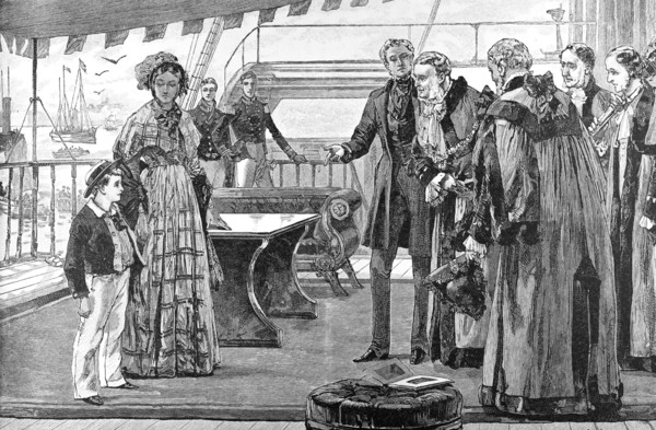 The Municipal Dignitaries Of Penryn Introduced To The Prince Of Wales.