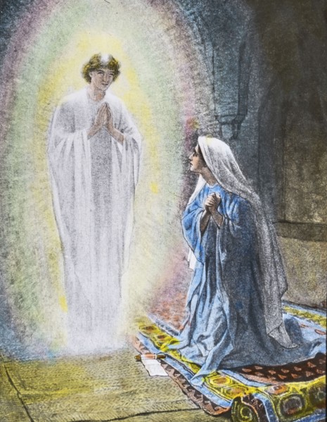 The Angel Telling Mary She Is To Be The Mother Of Jesus.
