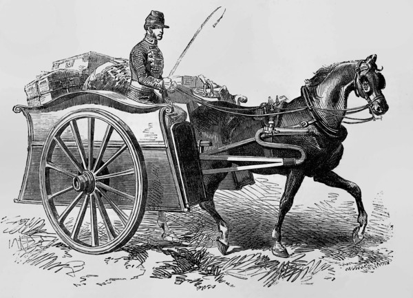 Patent Military Foraging Cart.