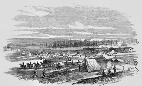 French Troops Landing At Cape Chersonese.