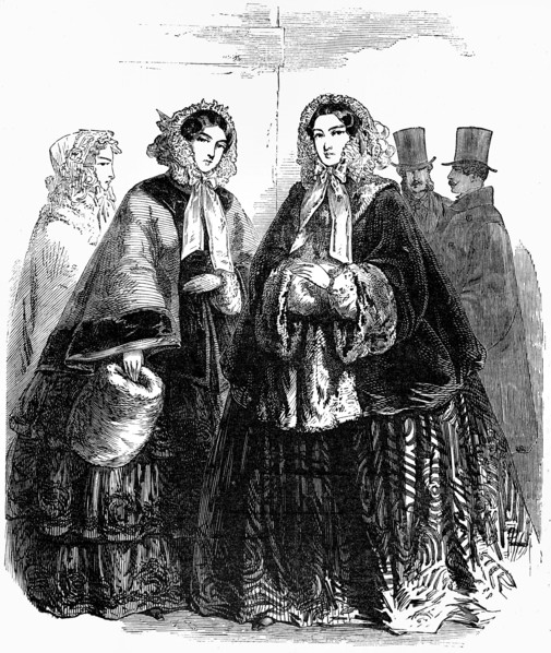 Paris Fashions, Ladies Clothes For December 1954.