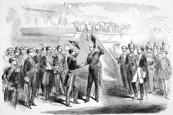 Meeting of Prince Albert and the Emperor of the French at Boulogne.