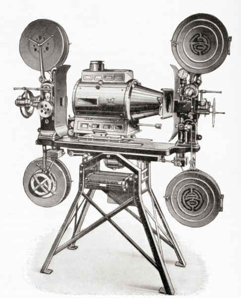 A Hahn Goerz twin projection movie camera.