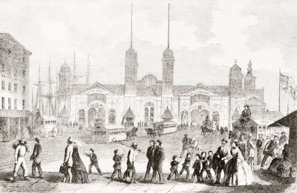 The landing stage inaugurated in the port of New York, United States of America in 1867.
