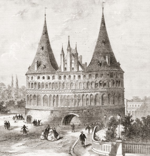 The Holsten Gate aka Holstein Tor or Holstentor.