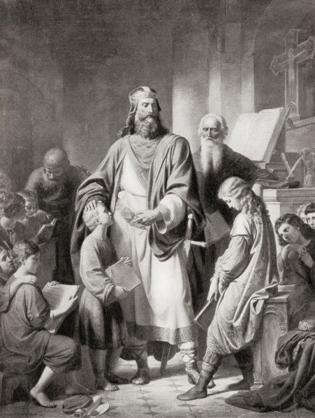 Charlemagne and his scholars.