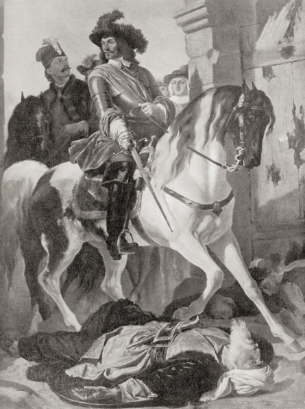 Charles V, Duke of Lorraine during the recapture of Buda Castle from the Turks in 1686 at the second siege of Buda.