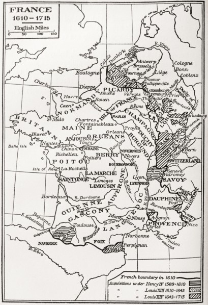 Map of France.