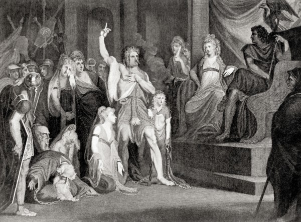 Caractacus at the Tribunal of Claudius at Rome, Italy.
