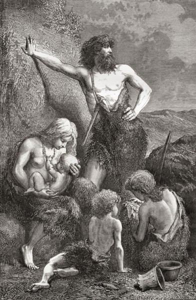 A stone age family.